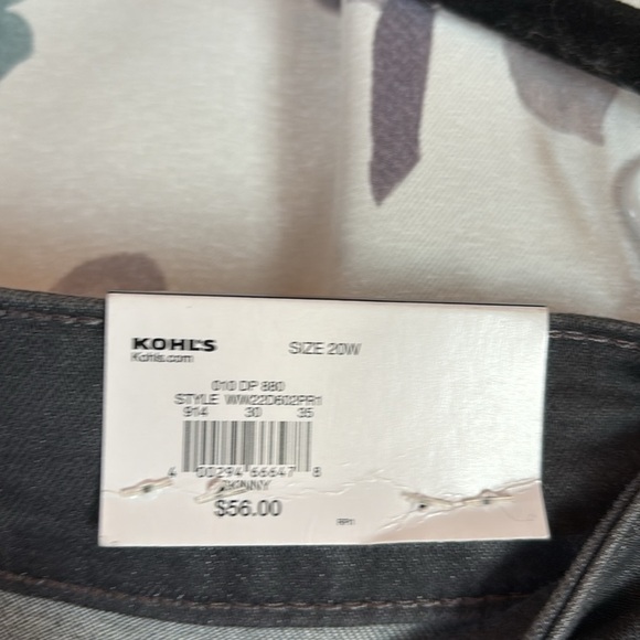 Nine West Gray Skinny Jeans Sleek Stretchy Fit - Picture 4 of 7